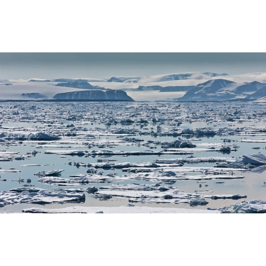 Icebergs Hinlopen Strait Spitsbergen Island Svalbard Norway Poster Print (40 x 24) Image 1