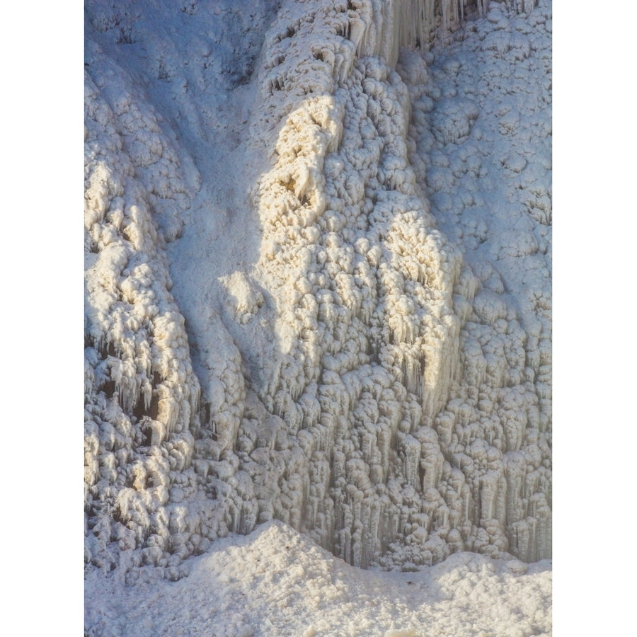 Seljalandsfoss Waterfall in the Winter Iceland Poster Print (24 x 18) Image 1