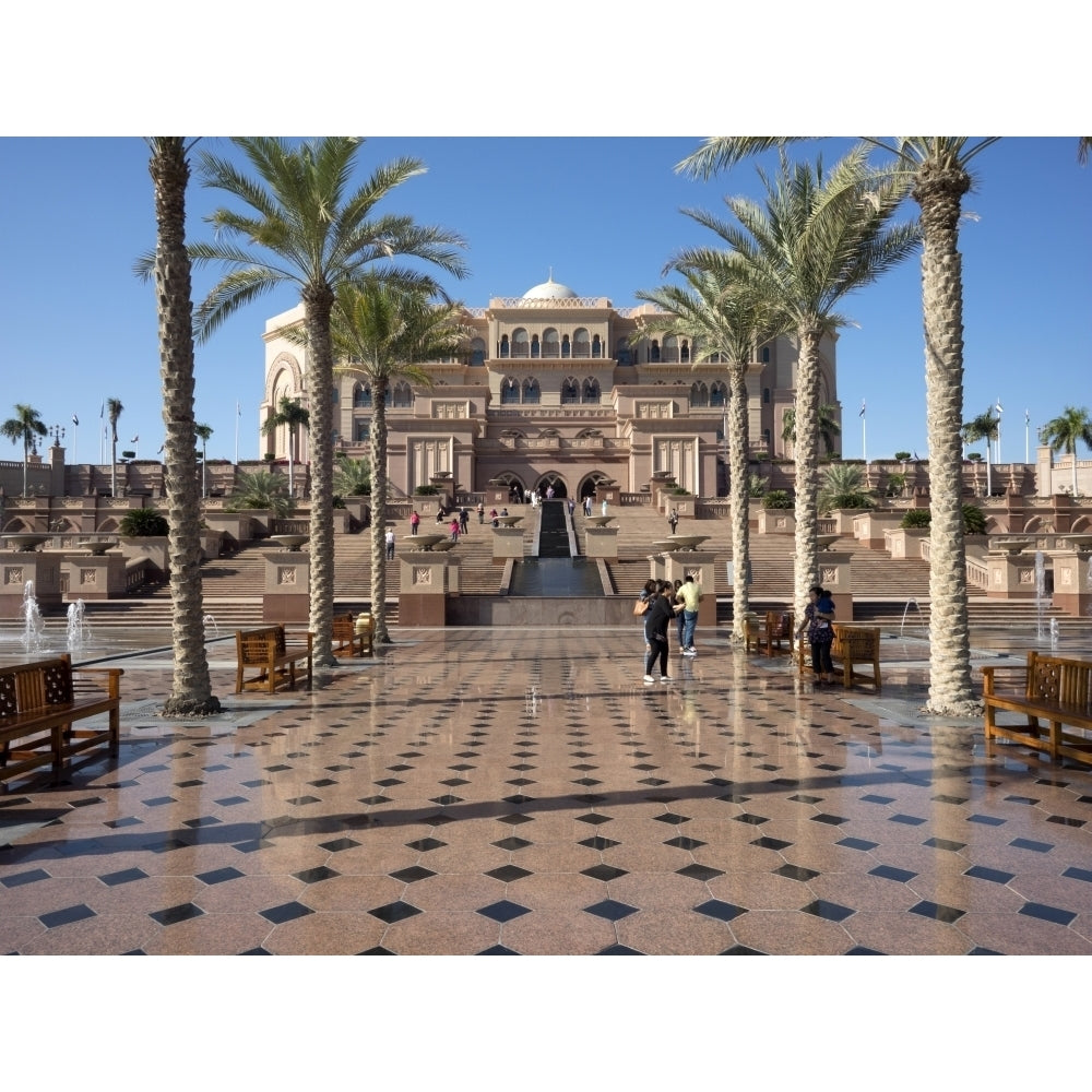 Entrance to Emirates Palace Hotel Abu Dhabi United Arab Emirates Poster Print (9 x 12) Image 1