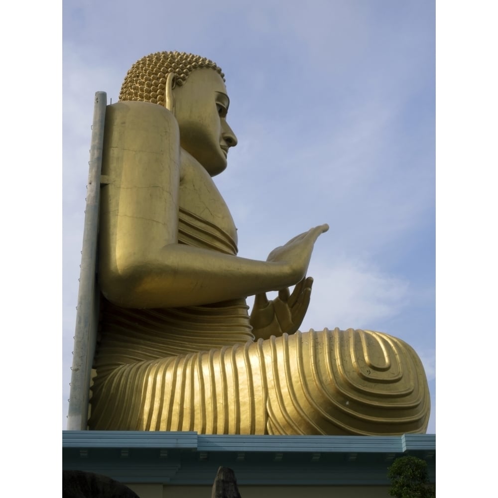 Buddha statue atop Golden Temple museum at Dambulla Central Province Sri Lanka Poster Print (9 x 12) Image 1