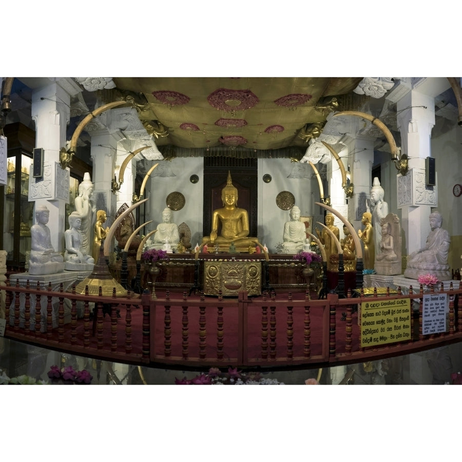 Buddha statues in Sri Dalada Maligawa (Temple of the Sacred Tooth Relic) Kandy Central Province Sri Lanka (27 x 9) Image 1