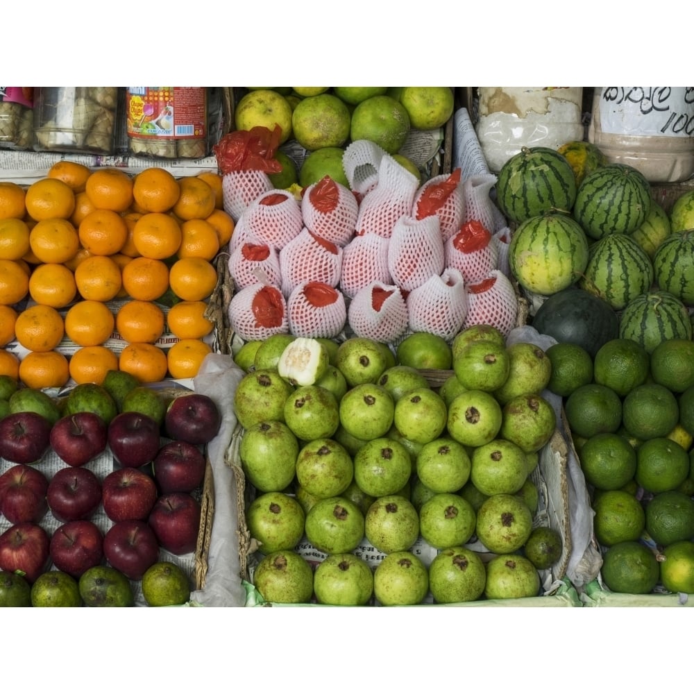 Fruits and vegetables for sale in the Central Market Kandy Central Province Sri Lanka Poster Print (12 x 16) Image 1