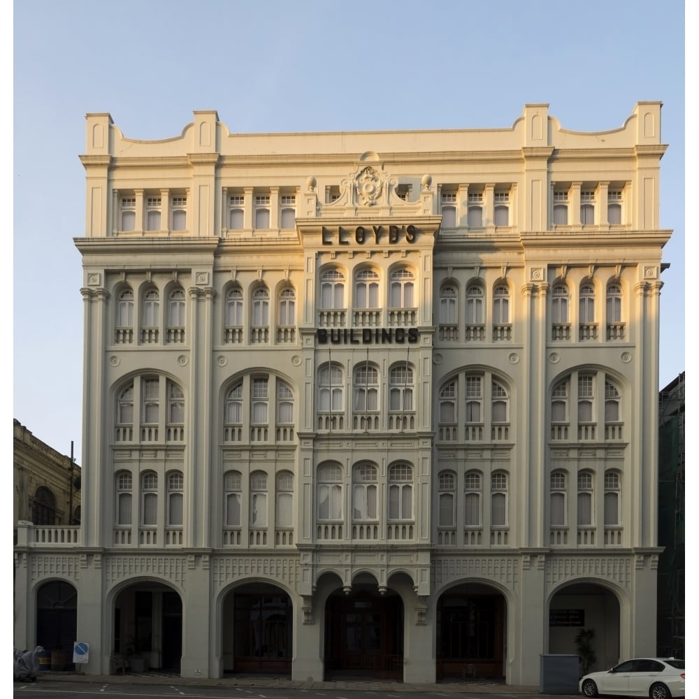 Restored Lloyds Insurance building within old fort area of Colombo Central Province Sri Lanka Poster Print (12 x 12) Image 1