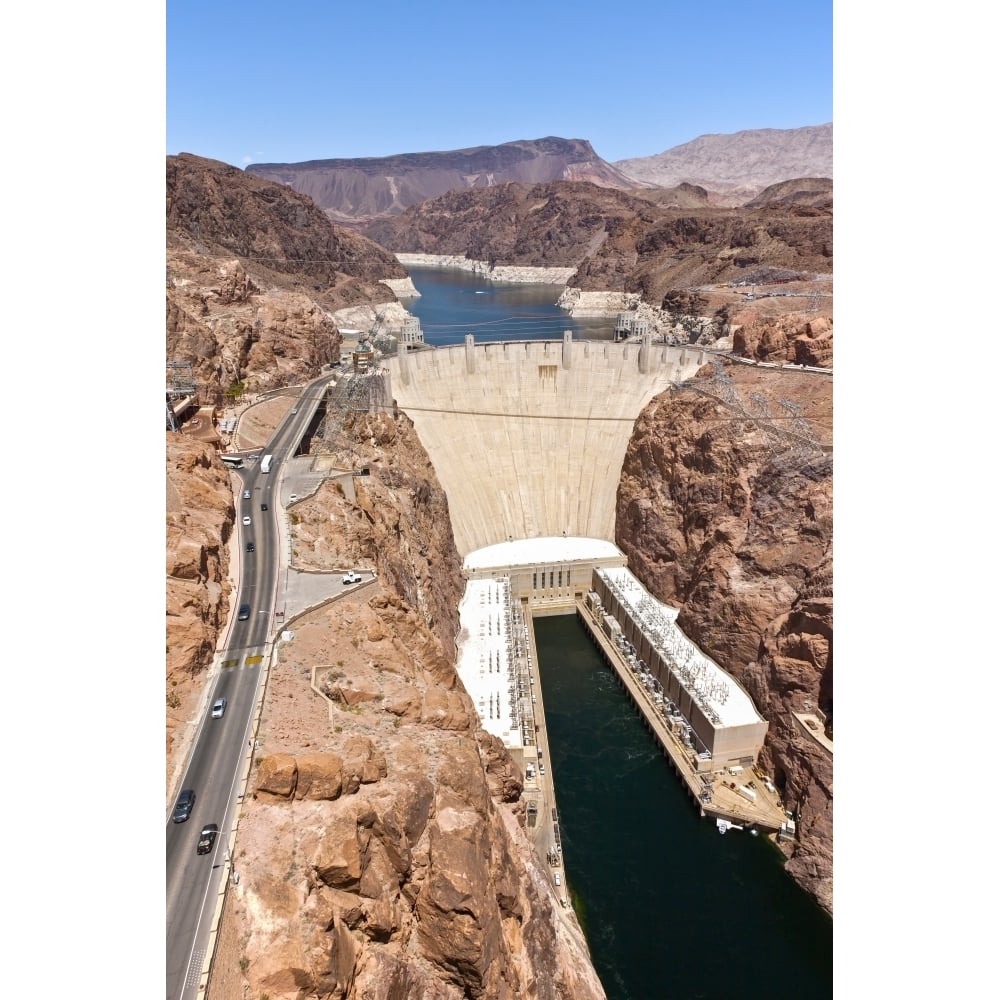 View of Hoover Dam Black Canyon Colorado River Nevada USA Poster Print (36 x 12) Image 1