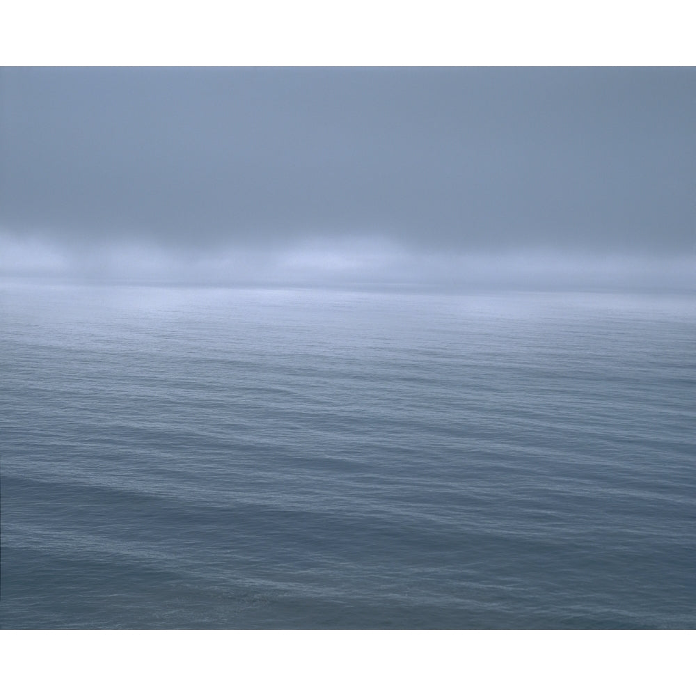 gloomy low clouds over the Pacific Ocean along the northern California coast Poster Print (22 x 27) Image 1