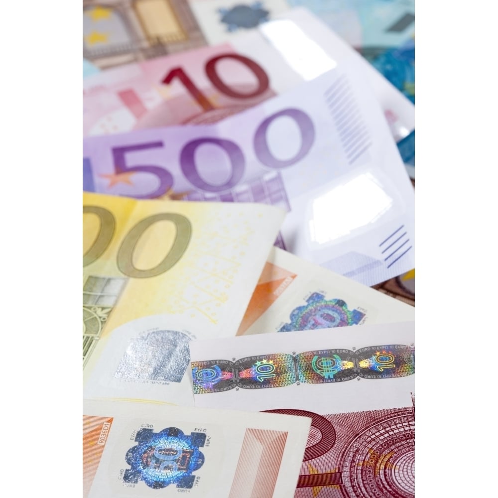 EURO - EUROPEAN UNION BANKNOTES Poster Print (36 x 12) Image 1