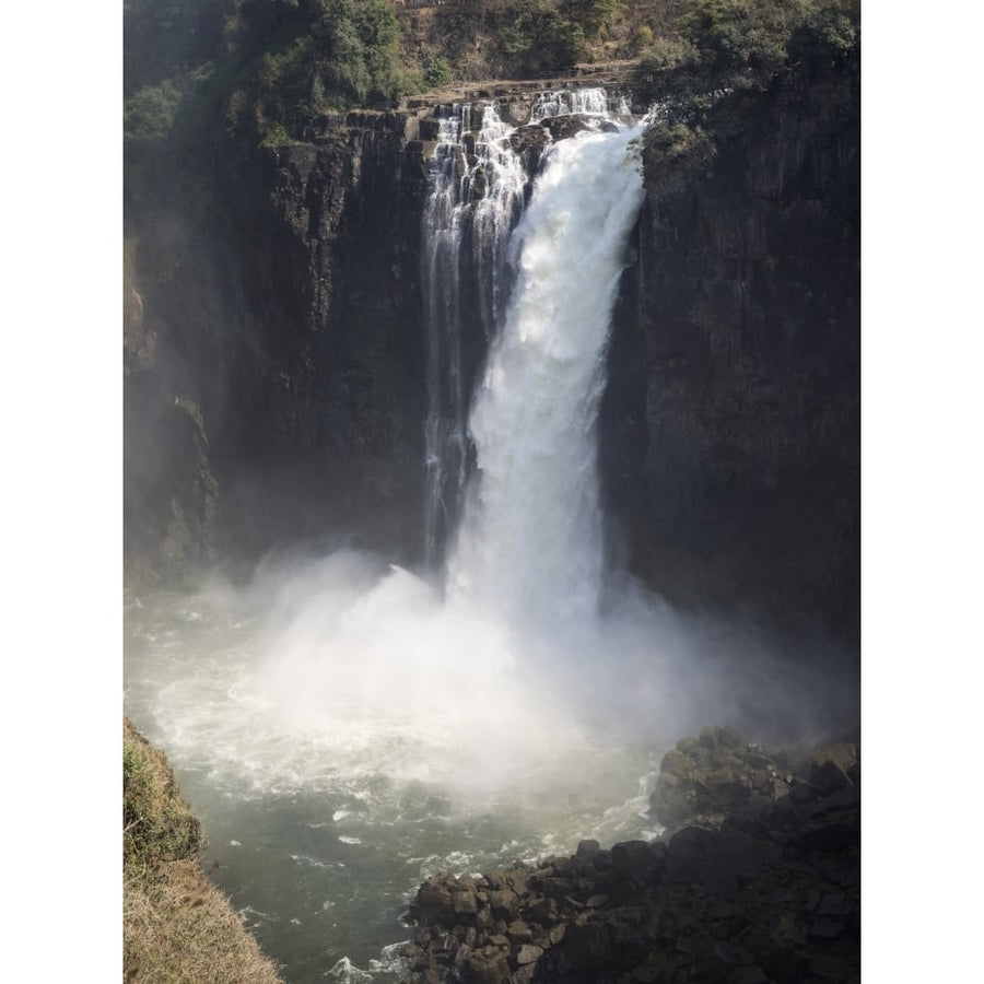 Elevated view of waterfall Horseshoe Falls Victoria Falls Victoria Falls National Park Zimbabwe Poster (9 x 12) Image 1