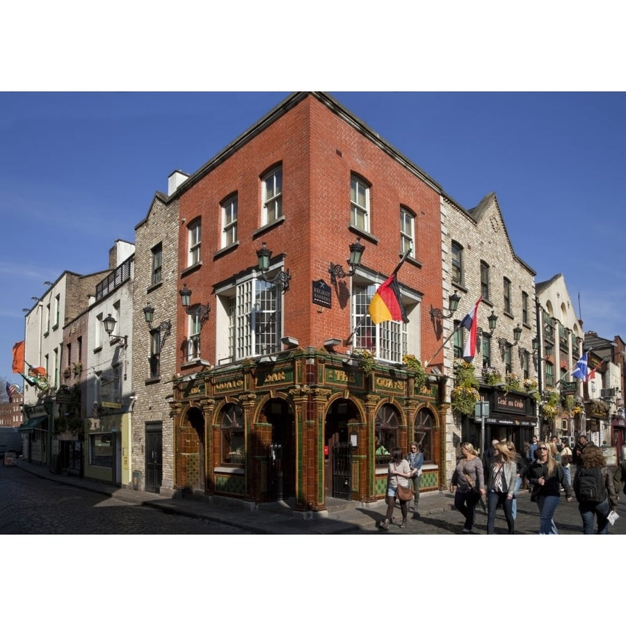 The Quys Tiled Victorian Pub Temple Bar Dublin City Ireland Poster Print (9 x 27) Image 1