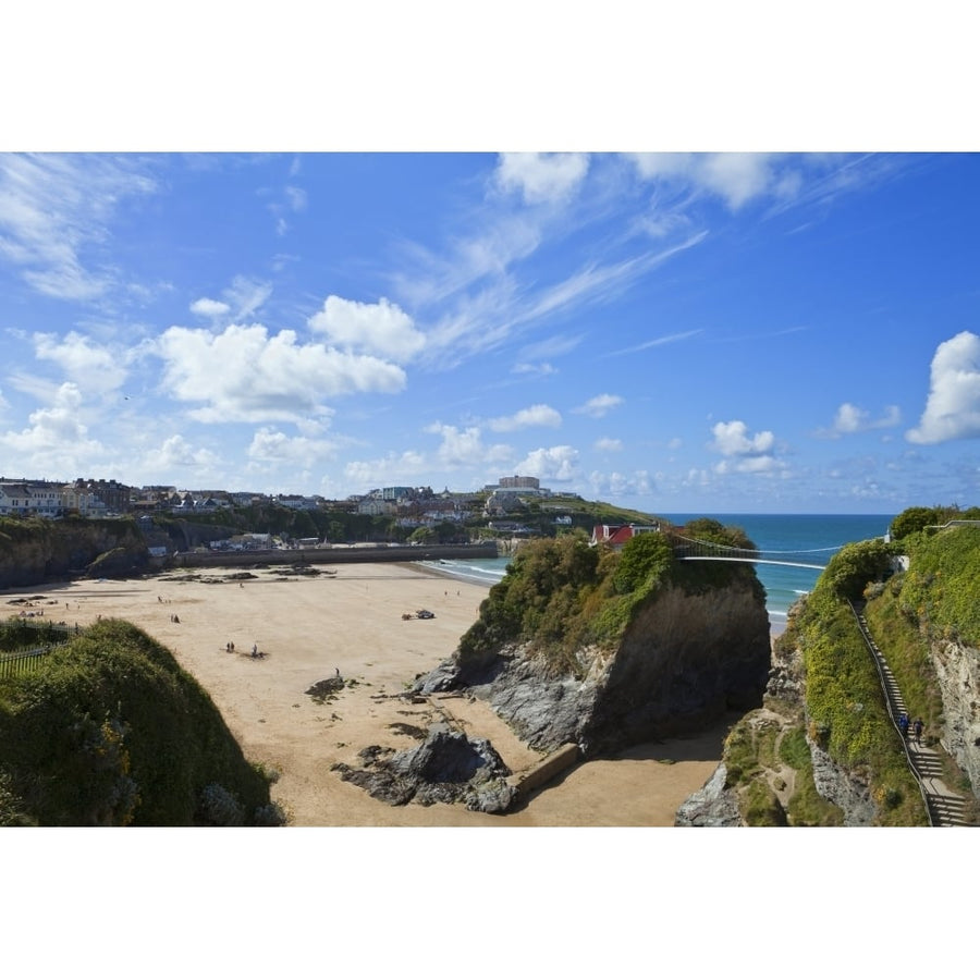 The Island on Towan Beach Newquay Cornwall England Poster Print (25 x 36) Image 1