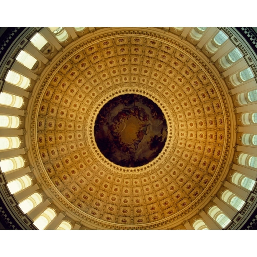 Architectural details of the ceiling of Capitol Building rotunda Washington DC USA Poster Print (36 x 29) Image 1