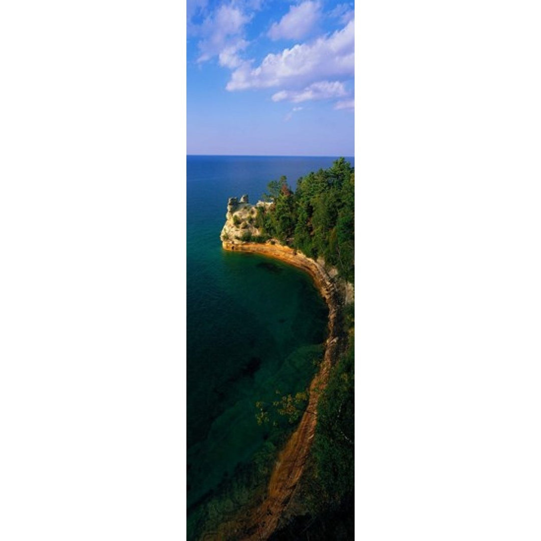 Pictured Rocks National Lake Shore Lake Superior Upper Peninsula MI USA Poster Print (36 x 12) Image 1