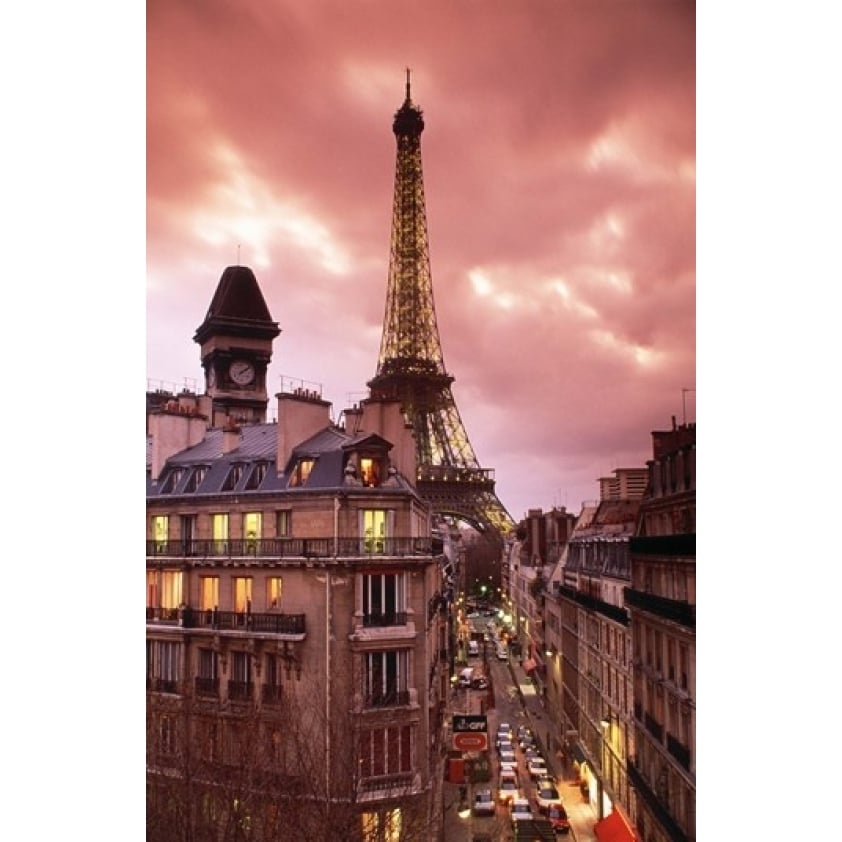 Eiffel Tower Paris France Poster Print (24 x 18) Image 1