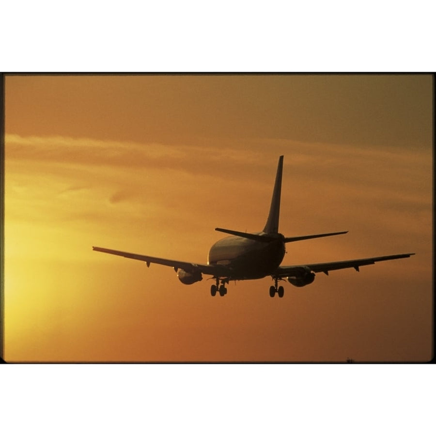 Passenger Plane Taking Off LAX Airport Los Angeles CA Poster Print (27 x 9) Image 1