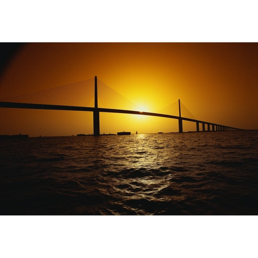 Sunshine Bridge St Petersburg FL Poster Print (27 x 9) Image 1