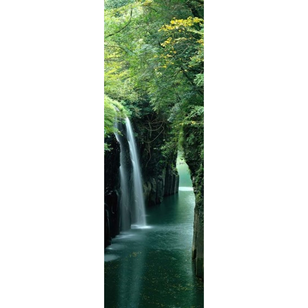 Waterfall in Miyazaki Japan Poster Print by Panoramic Images (12 x 38) Image 1