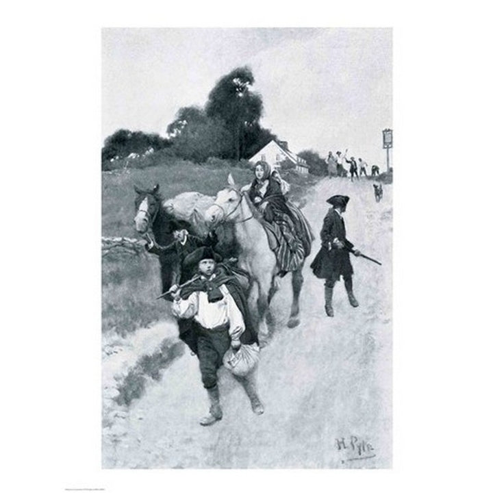 Tory Refugees on Their Way to Canada illustration from Colonies and Nation Poster Print by Howard Pyle Image 2