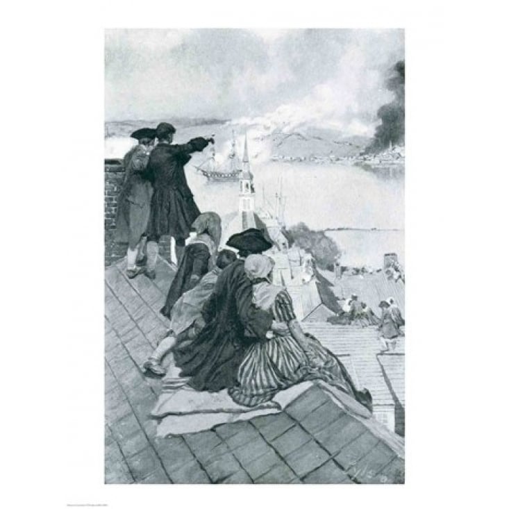 Watching the Fight at Bunker Hill Poster Print by Howard Pyle Image 1