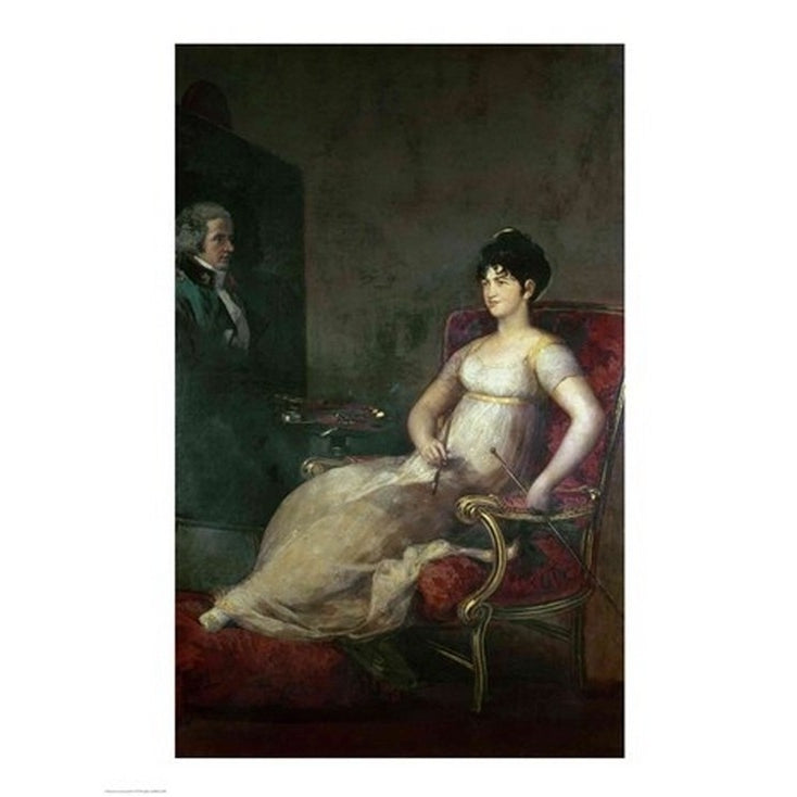 The Marquesa de Villafranca Painting her Husband 1804 Poster Print by Francisco De Goya Image 2