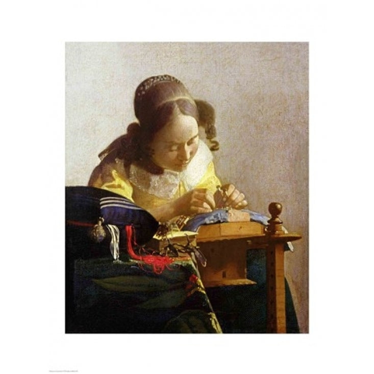 The Lacemaker Poster Print by Johannes Vermeer Image 1