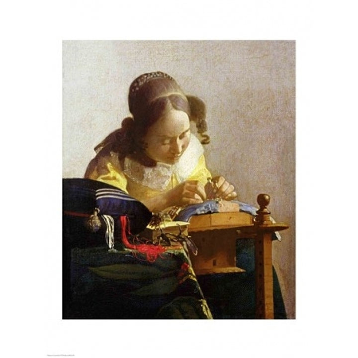 The Lacemaker Poster Print by Johannes Vermeer Image 2