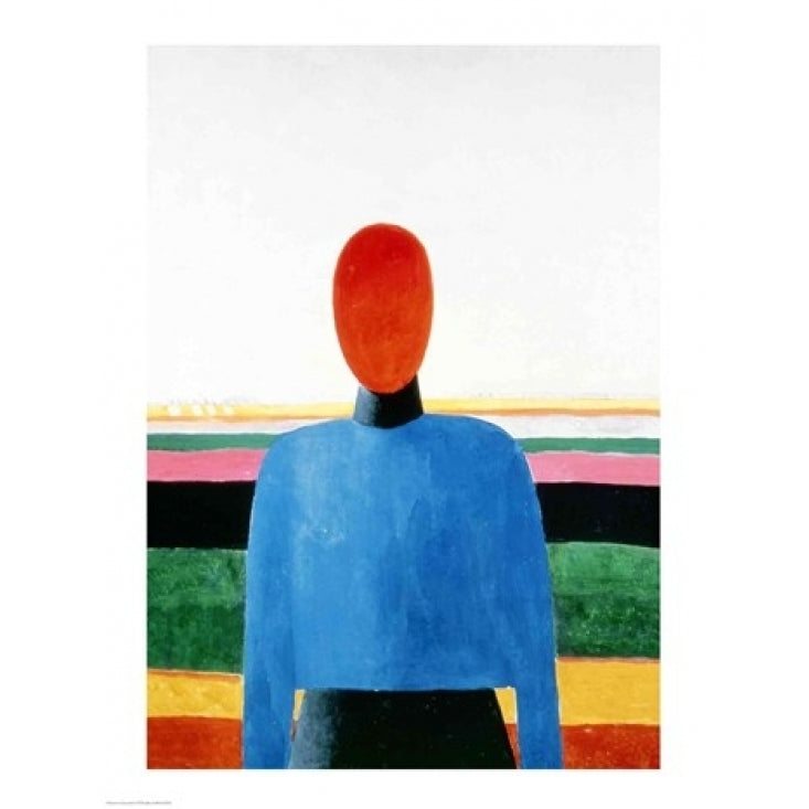 Bust of Woman Poster Print by Kazimir Malevich Image 1