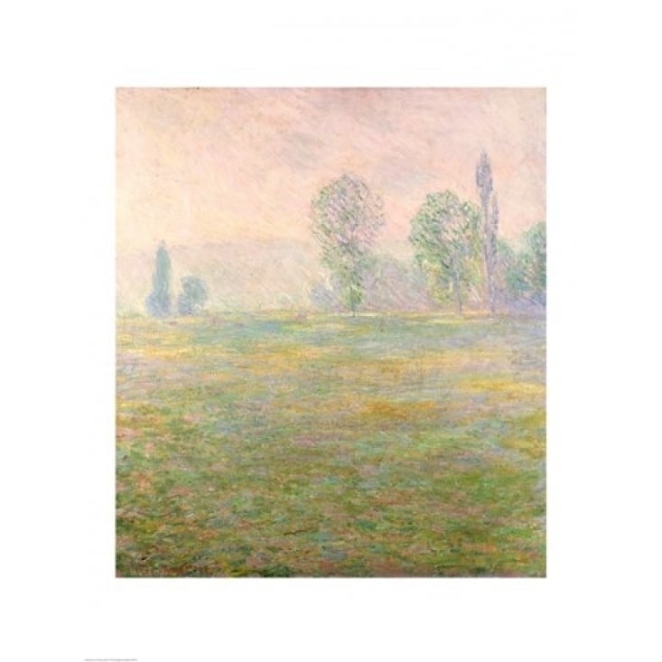 Meadows in Giverny 1888 Poster Print by Claude Monet Image 1