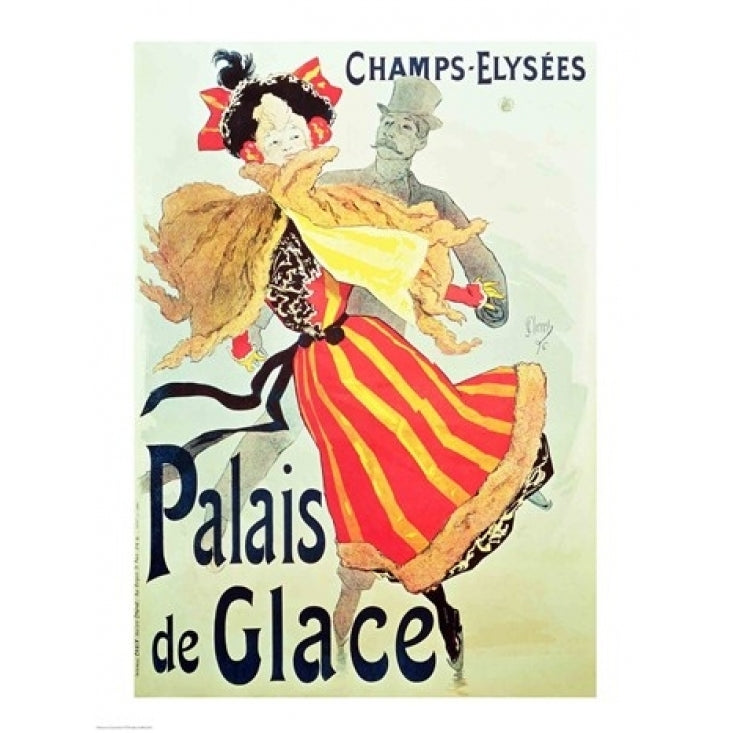 Ice Palace Champs Elysees Paris 1893 Poster Print by Jules Cheret Image 1