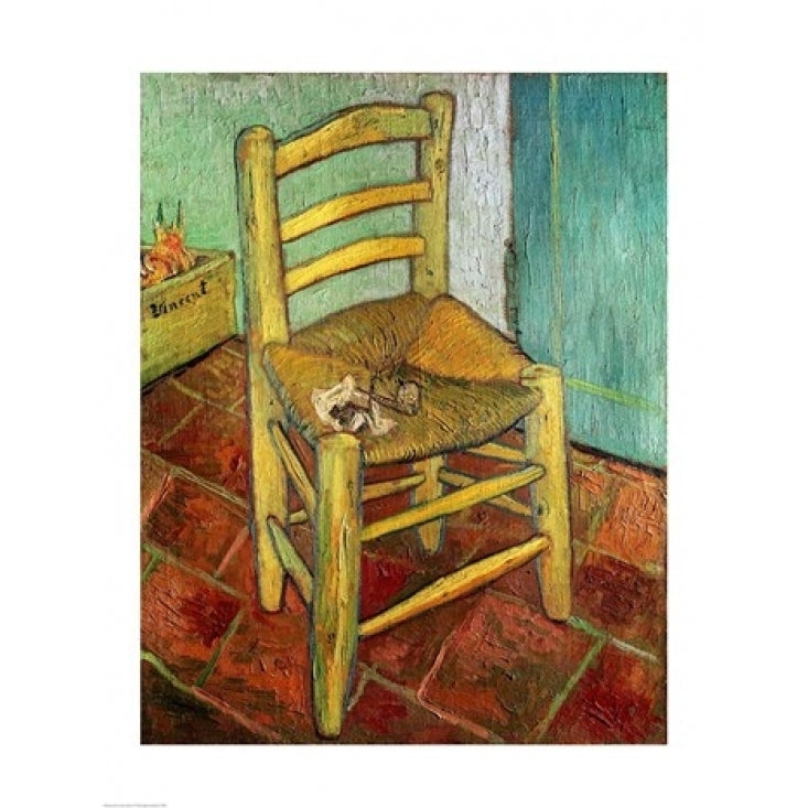 Vincents Chair 1888 Poster Print by Vincent Van Gogh Image 1