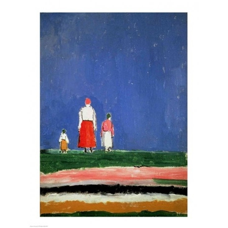 Three Figures Poster Print by Kazimir Malevich Image 1