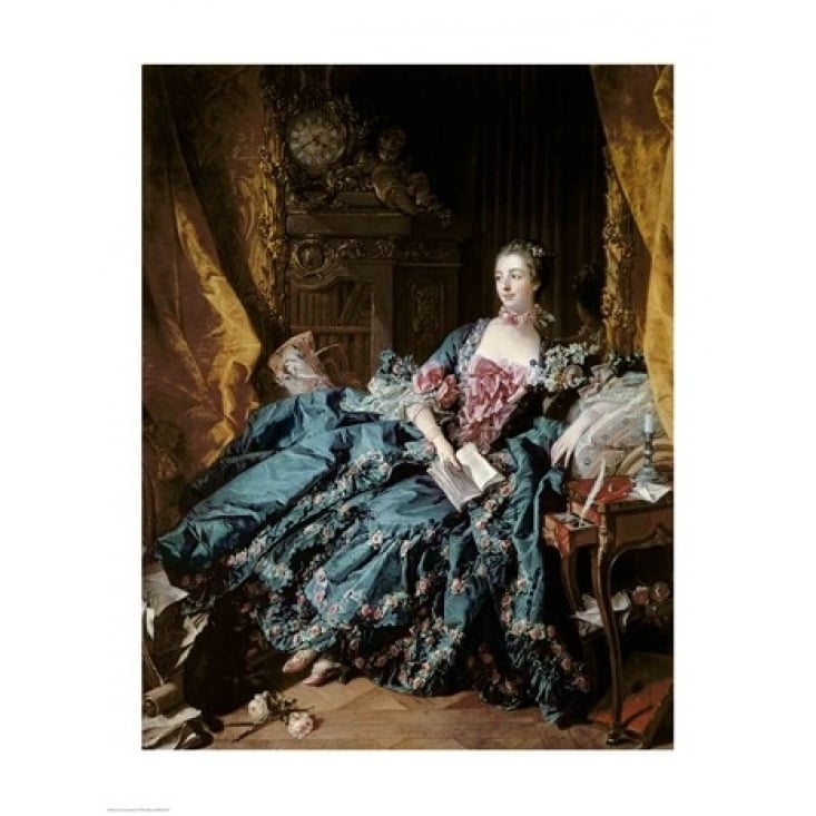 Madame de Pompadour 1756 Poster Print by Francois Boucher Image 1