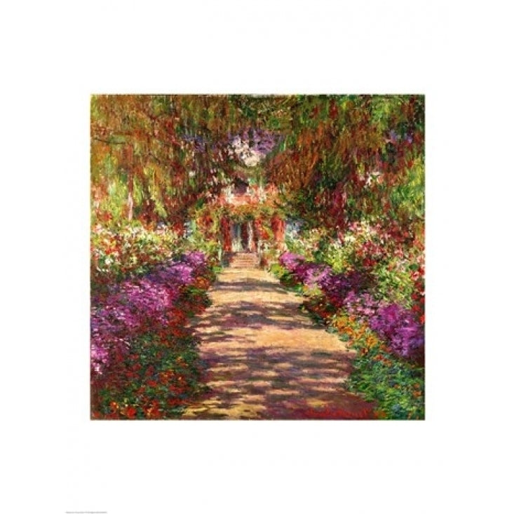 A Pathway in Monets Garden Giverny 1902 Poster Print by Claude Monet Image 2