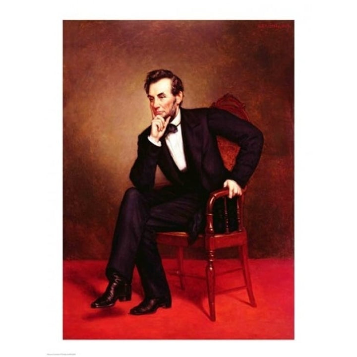 Portrait of Abraham Lincoln Poster Print by George Peter Alexander Healy Image 1