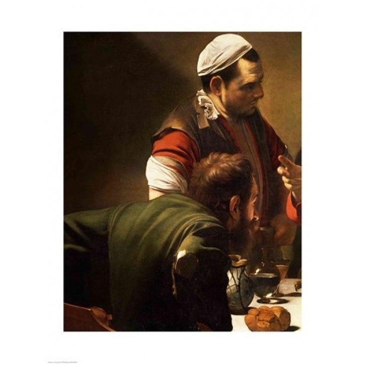 The Supper at Emmaus Detail 1601 Poster Print by Caravaggio Image 2