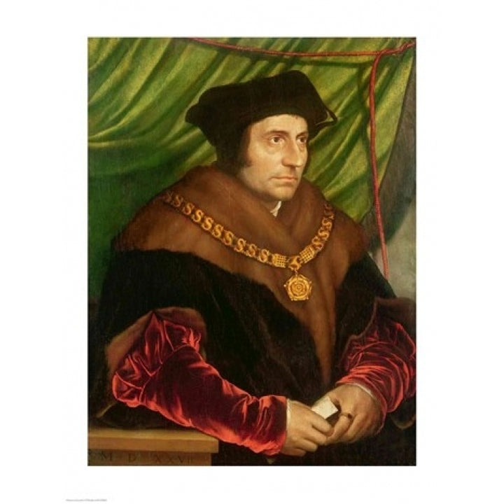 Portrait of Sir Thomas More Poster Print by Hans Holbein Image 1