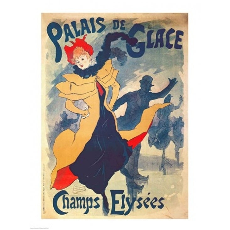 Poster advertising the Palais de Glace on the Champs Elysees Poster Print by Jules Cheret Image 1