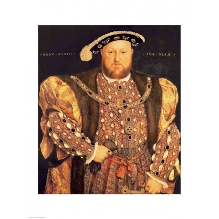 Portrait of Henry VIII Poster Print by Hans Holbein Image 1