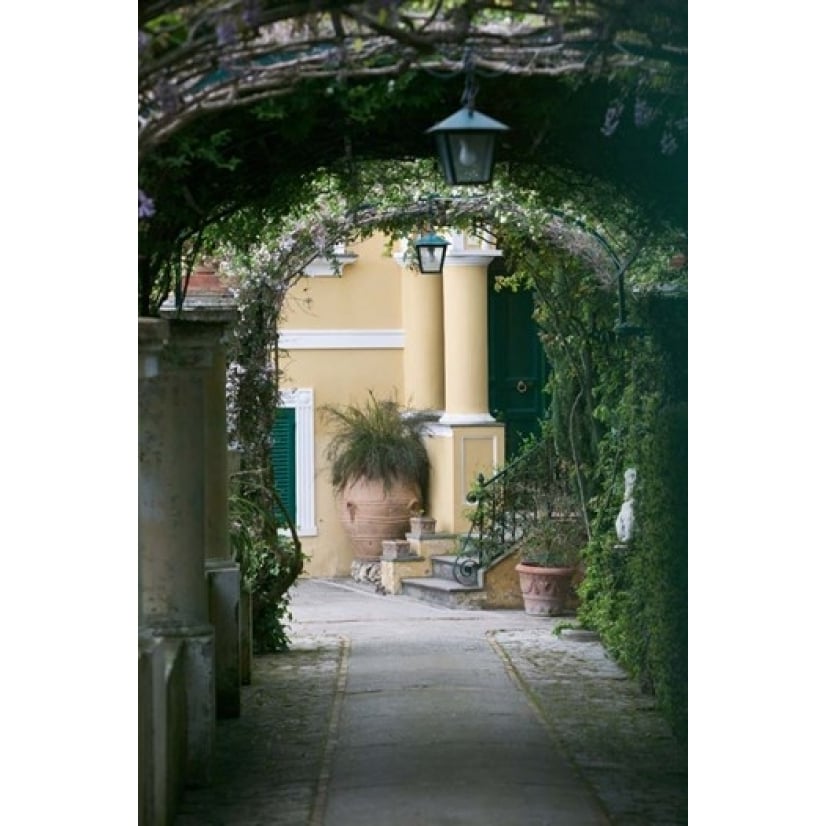 Lanterns in a Garden Capri Naples Italy Poster Print by Panoramic Images (12 x 19) Image 1