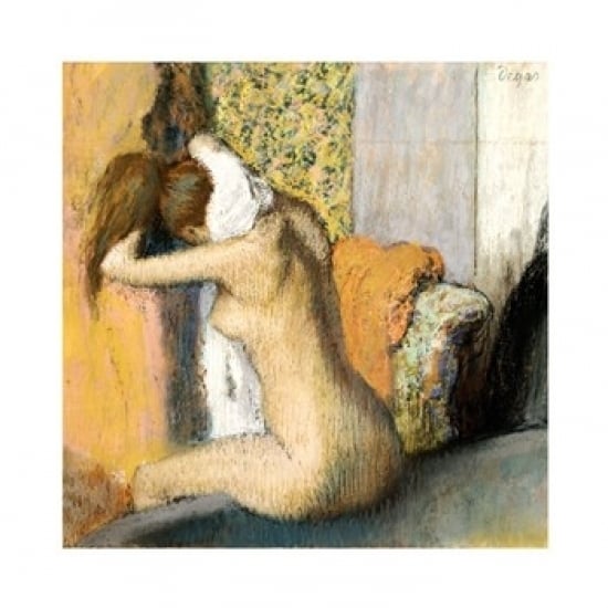 After the Bath Woman Drying her Neck Poster Print by Edgar Degas Image 2