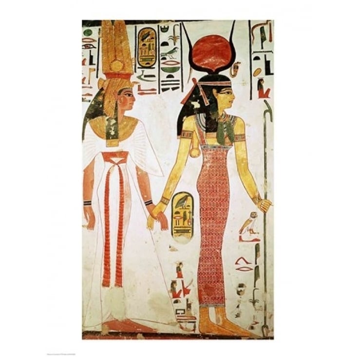 Isis and Nefertari from the Tomb of Nefertari Poster Print Image 1