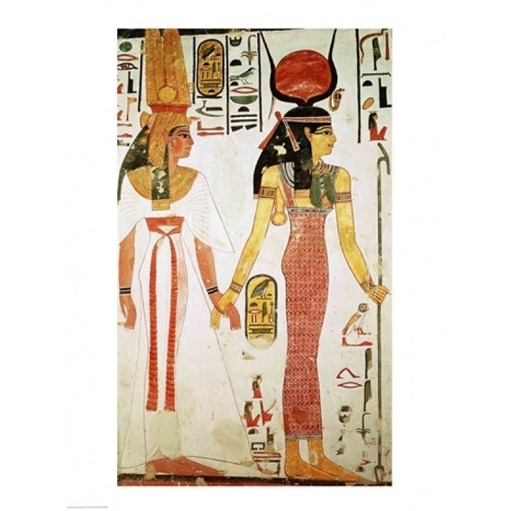 Isis and Nefertari from the Tomb of Nefertari Poster Print Image 2