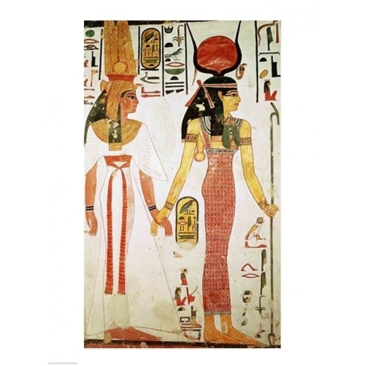 Isis and Nefertari from the Tomb of Nefertari Poster Print Image 1