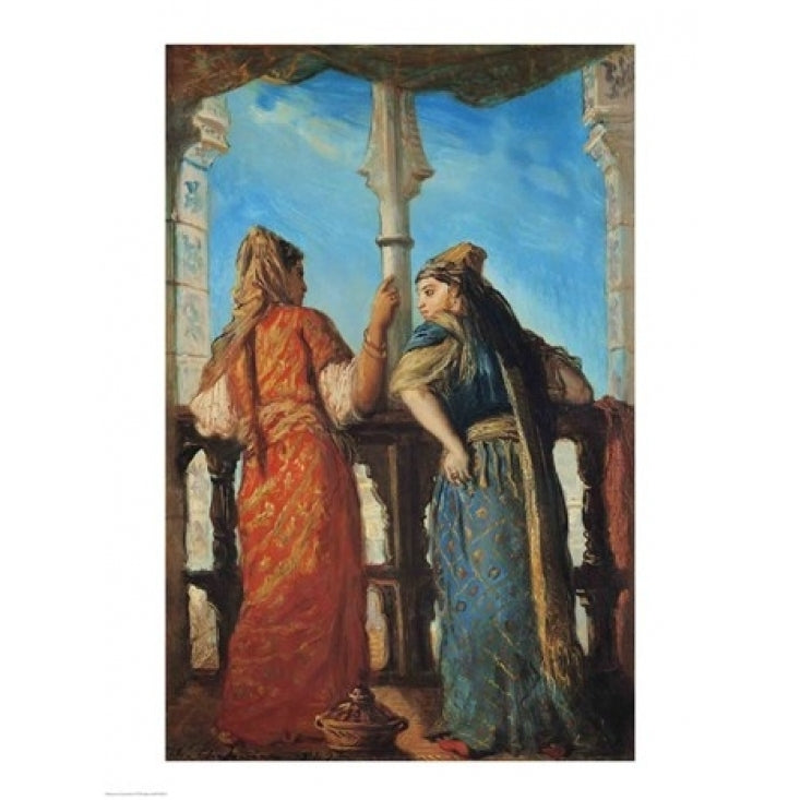 Jewish Women at the Balcony Algiers 1849 Poster Print by Theodore Chasseriau Image 1