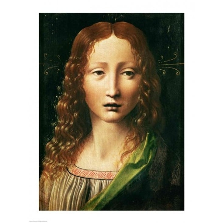 Head of the Saviour Poster Print by Leonardo Da Vinci Image 2