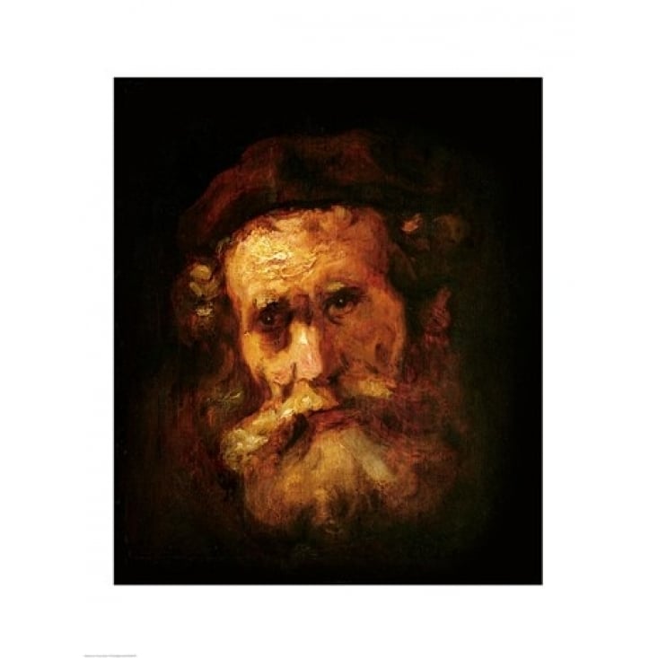 A Rabbi Poster Print by Rembrandt van Rijn Image 1