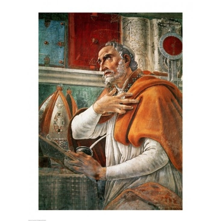 St. Augustine in his Cell c.1480 Poster Print by Sandro Botticelli Image 1