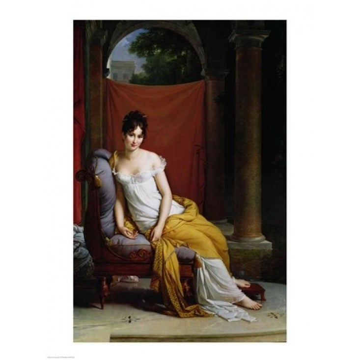 Portrait of Madame Recamier Poster Print by Francois Gerard Image 1