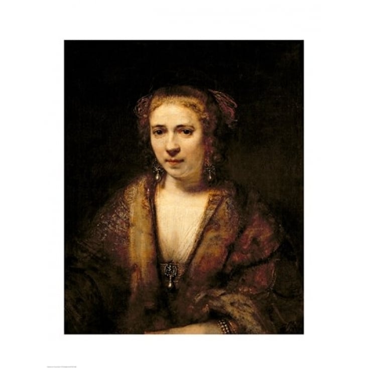 Portrait of Hendrikje Stoffels Poster Print by Rembrandt van Rijn Image 1