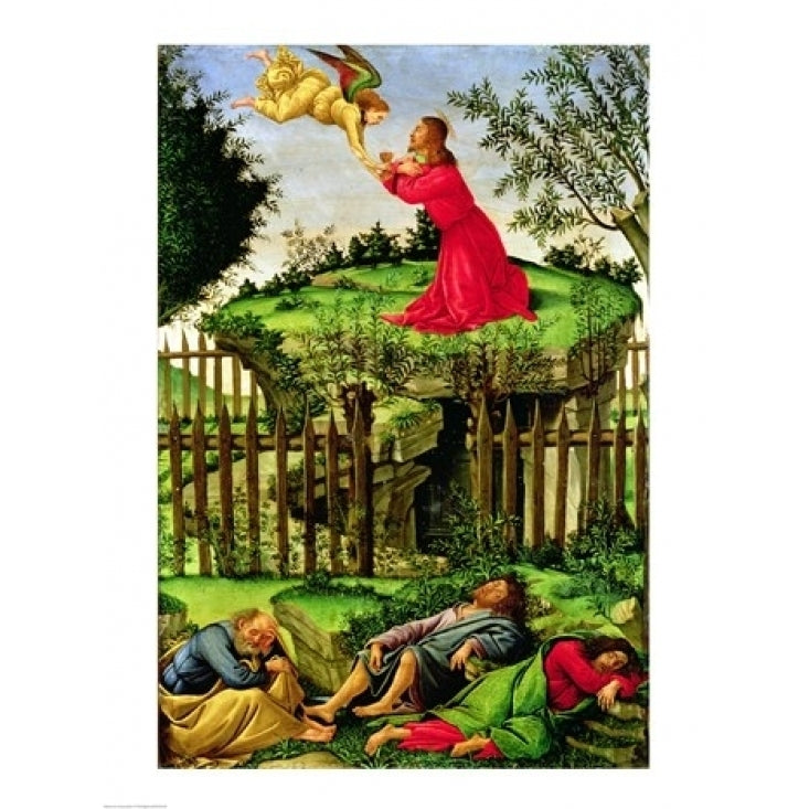 The Agony in the Garden c.1500 Poster Print by Sandro Botticelli Image 2