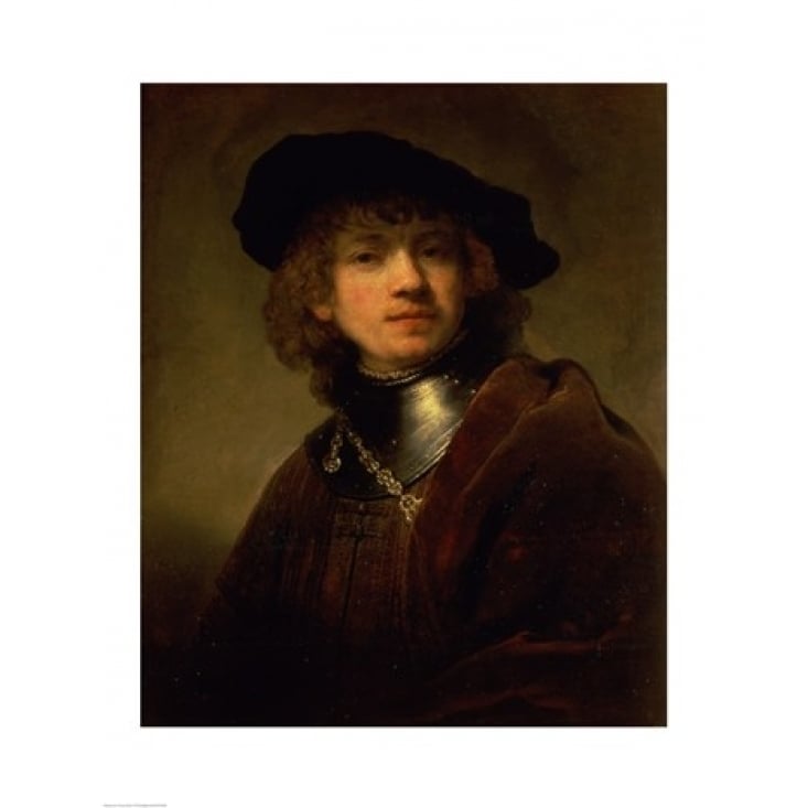 Tronie of a Young Man with Gorget and Beret c.1639 Poster Print by Rembrandt van Rijn Image 2