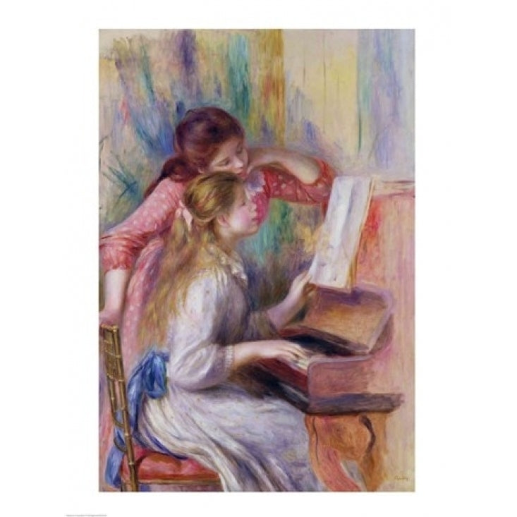 Young Girls at the Piano Poster Print by Pierre-Auguste Renoir Image 2